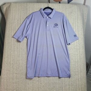 World Golf Championships Dell Match Play Logo Light Purple Polo Shirt‎ Mens XXL
